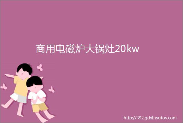 商用电磁炉大锅灶20kw