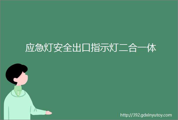 应急灯安全出口指示灯二合一体