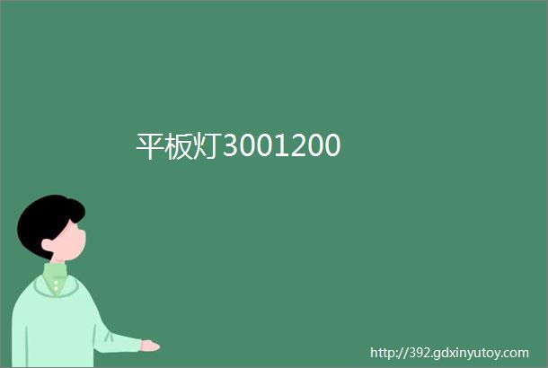 平板灯3001200