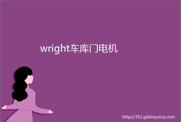 wright车库门电机