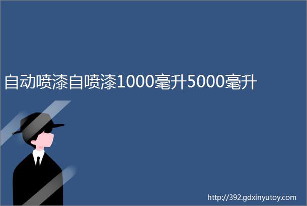 自动喷漆自喷漆1000毫升5000毫升