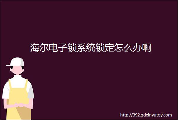 海尔电子锁系统锁定怎么办啊