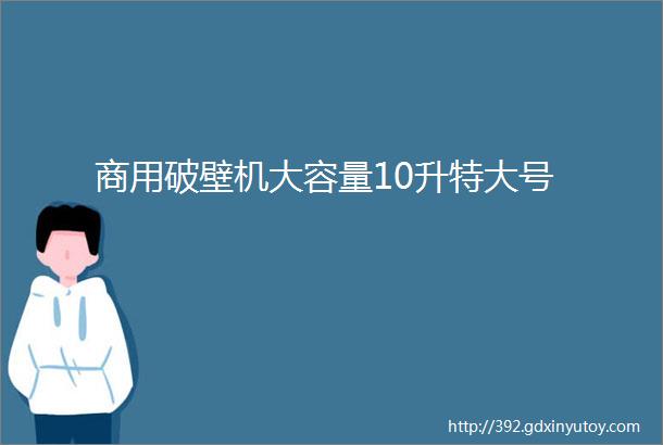 商用破壁机大容量10升特大号