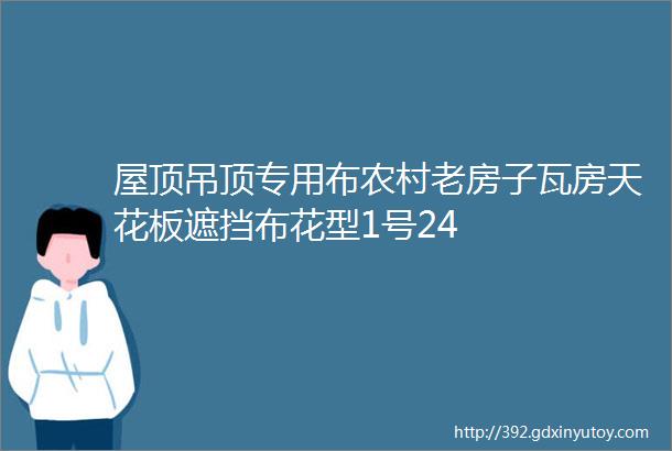 屋顶吊顶专用布农村老房子瓦房天花板遮挡布花型1号24