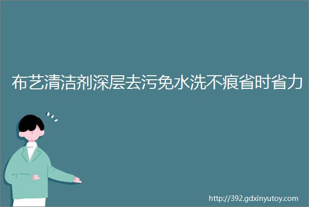 布艺清洁剂深层去污免水洗不痕省时省力